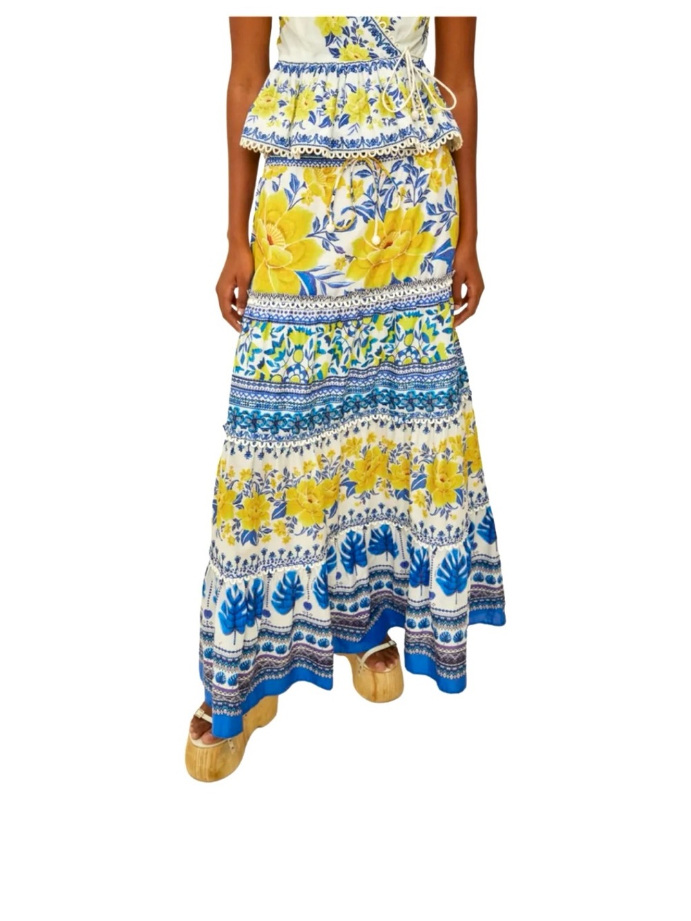 Farm Rio Zuli Floral- print Maxi Skirt - Picture 5 of 8